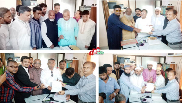 মনোনয়নপত্র জমা দিচ্ছেন প্রার্থীরা
